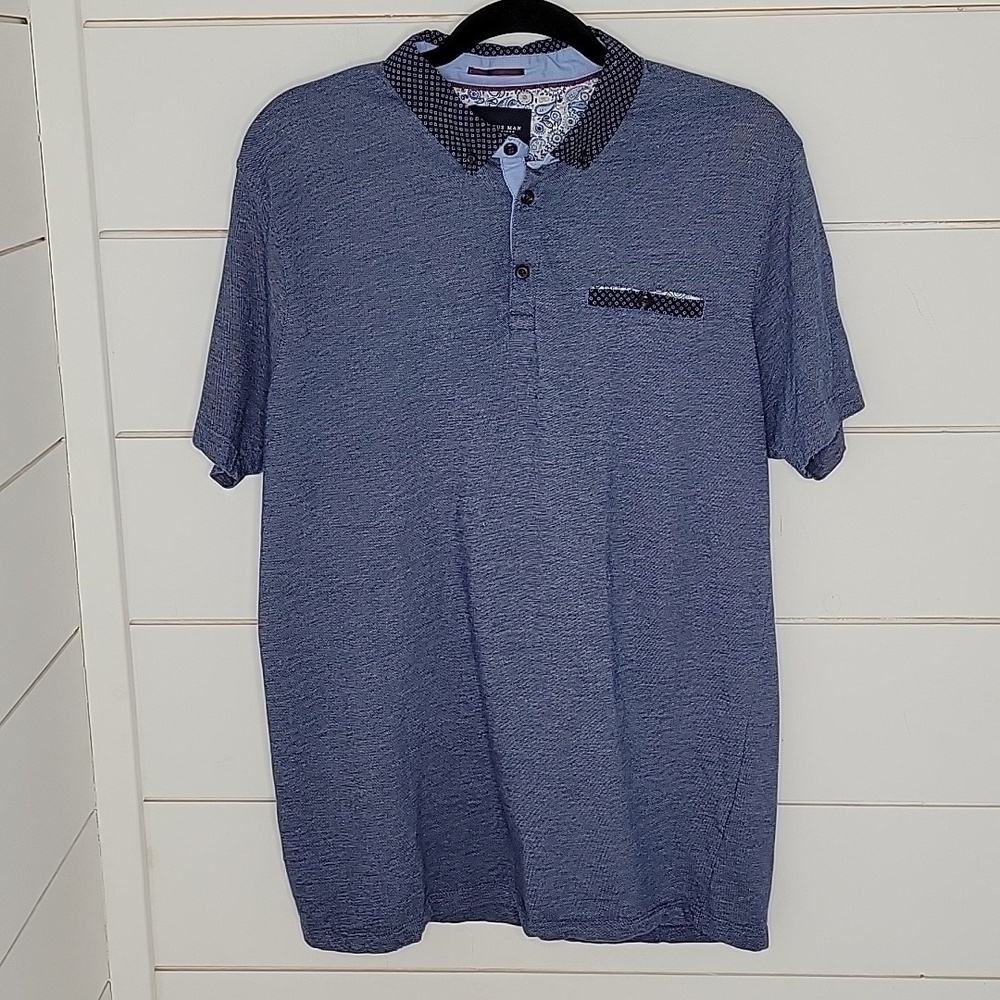 Cactus Man blue 100% cotton polo